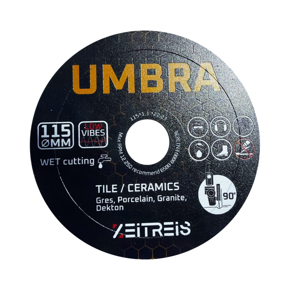 Алмазный диск Zeitreis Umbra из черной смолы 115х1,1х22,23мм 