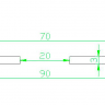 Диск для фасок 90x20x5мм (для QX, RT, J10, J15, QXZ) 